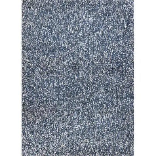 Indigo Ivory Heather Indoor Shag Rug Photo 1