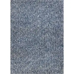 Photo of Indigo Ivory Heather Indoor Shag Rug