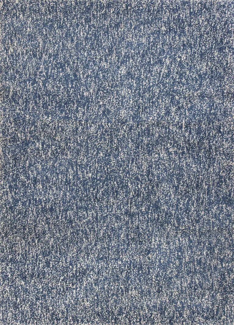 Indigo Ivory Heather Indoor Shag Rug Photo 1