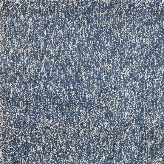 Indigo and Ivory Heather Shag Area Rug Photo 3