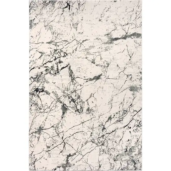 Ivory Abstract Area Rug Photo 1