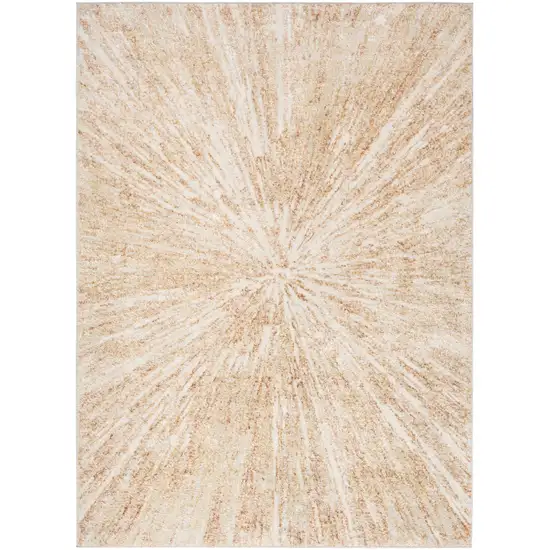 Ivory Abstract Area Rug Photo 4