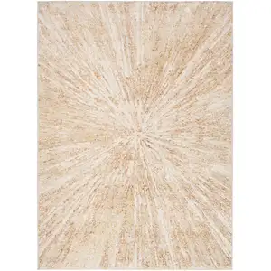 Photo of Ivory Abstract Area Rug