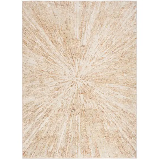 Ivory Abstract Area Rug Photo 2