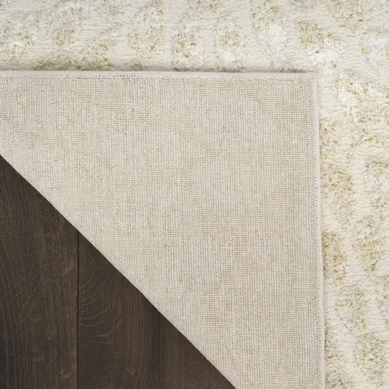 Ivory Abstract Area Rug Photo 5