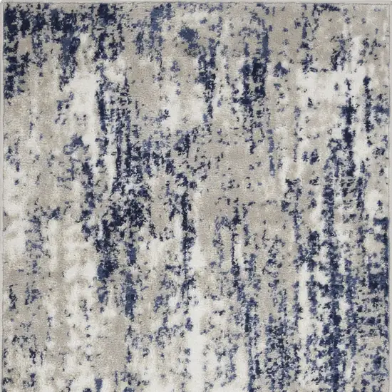 Ivory Abstract Area Rug Photo 6