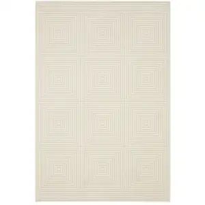 Photo of Ivory And Beige Geometric Area Rug