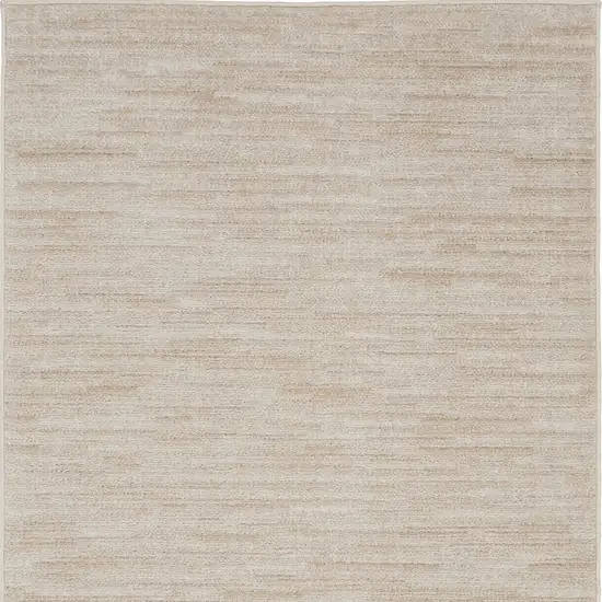 Ivory And Beige Non Skid Indoor Outdoor Area Rug Photo 4