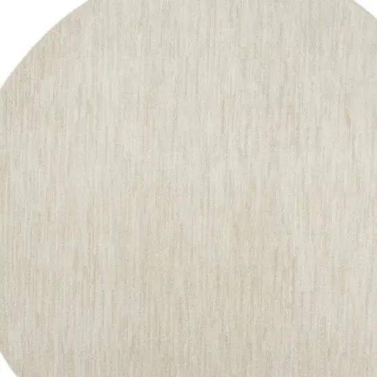 Ivory And Beige Round Non Skid Indoor Outdoor Area Rug Photo 3