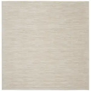 Photo of Ivory And Beige Square Non Skid Indoor Outdoor Area Rug