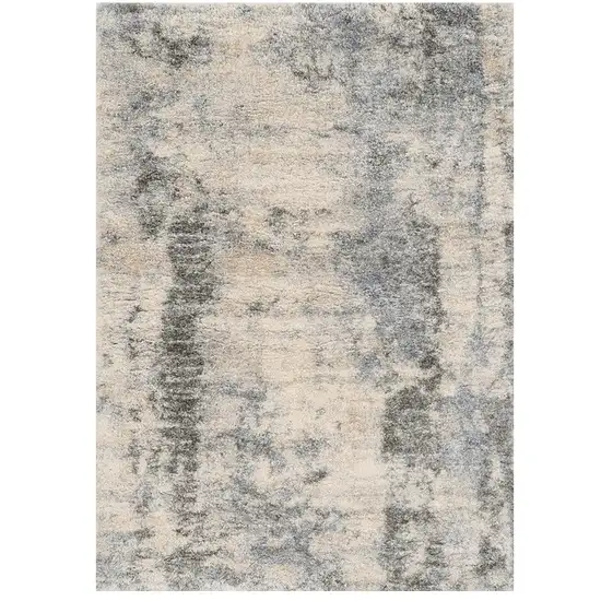 Ivory And Blue Area Rug Photo 2