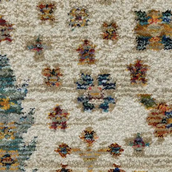 Ivory And Gold Oriental Area Rug Photo 7