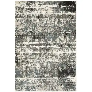 Photo of Ivory And Gray Abstract Area Rug