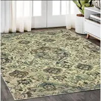 Photo of Ivory And Gray Oriental Area Rug