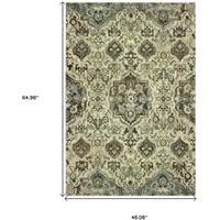 Photo of Ivory And Gray Oriental Area Rug