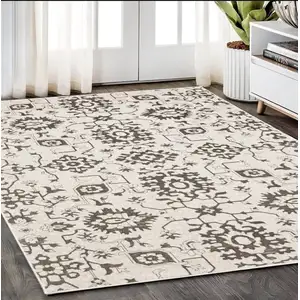 Photo of Ivory And Gray Oriental Area Rug