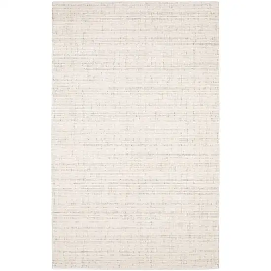 Ivory And Gray Striped Hand Tufted Area Rug Photo 4