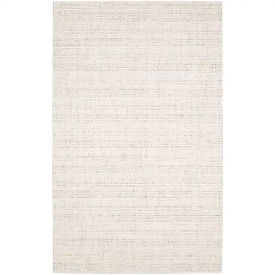 Ivory And Gray Striped Hand Tufted Area Rug Photo 2