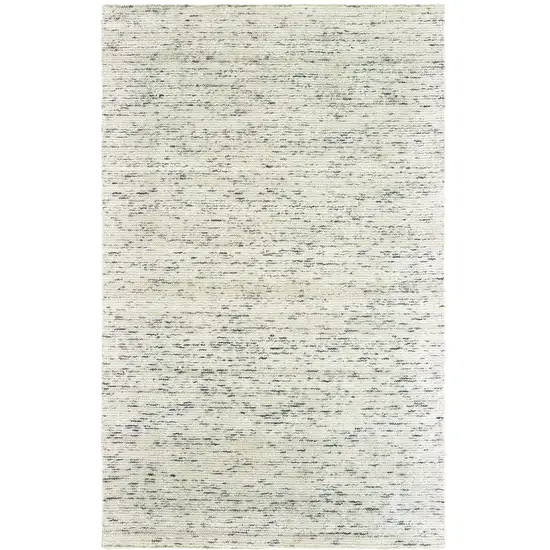 Ivory And Stone Hand Tufted Area Rug Photo 2