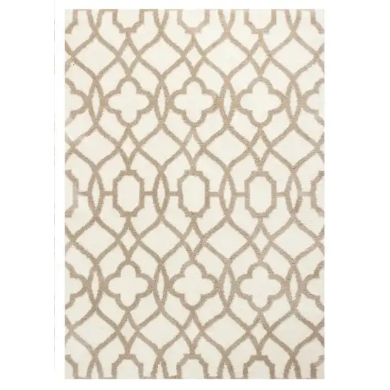 Beige and Ivory Area Rug Photo 1