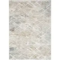 Photo of Ivory Black and Gray Abstract Non Skid Area Rug