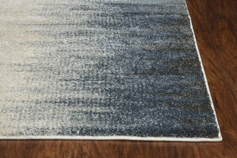 Ivory Blue Gradient Area Rug Photo 1