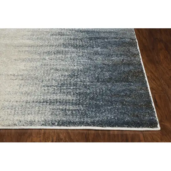 Ivory Blue Gradient Area Rug Photo 1