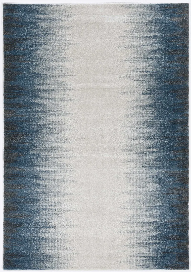 Ivory Blue Gradient Area Rug Photo 2