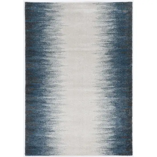 Ivory Blue Gradient Area Rug Photo 2