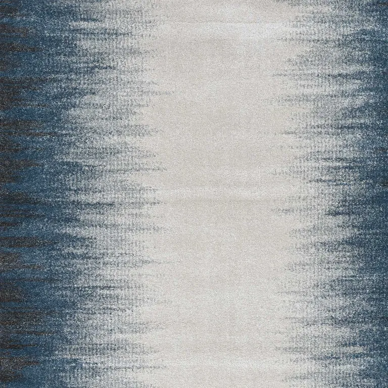 Ivory Blue Gradient Area Rug Photo 3