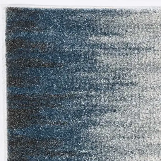 Ivory Blue Gradient Area Rug Photo 4