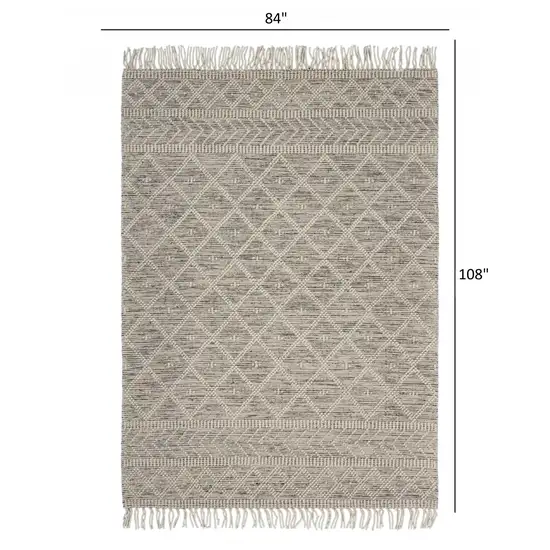 Ivory Bohemian Diamonds Area Rug Photo 4