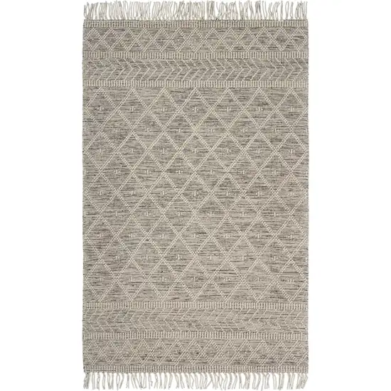 Ivory Bohemian Diamonds Area Rug Photo 1