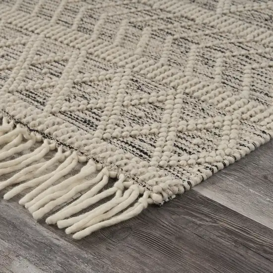 Ivory Bohemian Diamonds Area Rug Photo 5