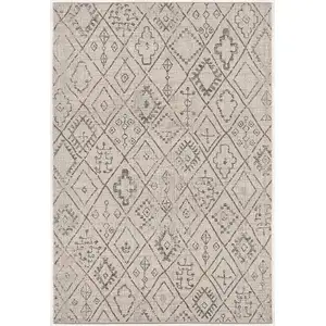 Photo of Ivory Boho Chic Berber Area Rug