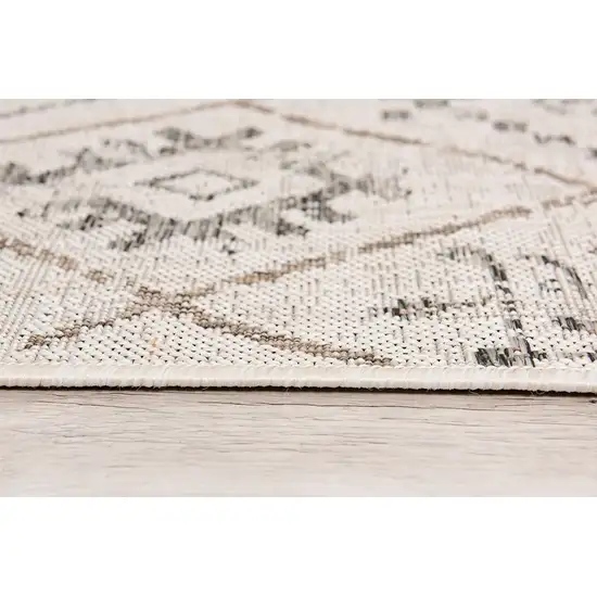 Ivory Boho Chic Berber Area Rug Photo 5