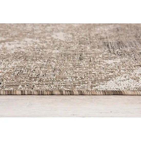 Ivory Distressed Diamonds Area Rug Photo 2