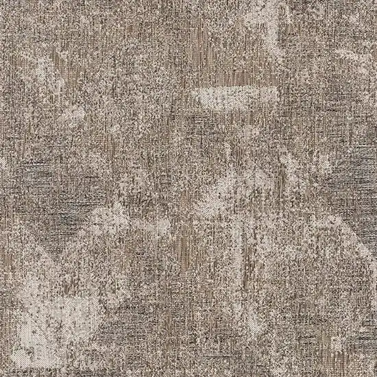 Gray and Ivory Abstract Area Rug Photo 4