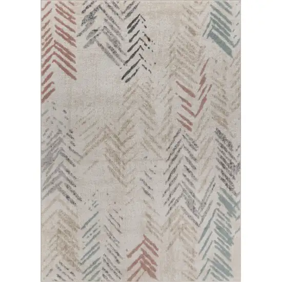 Ivory Eclectic Arrows Area Rug Photo 7