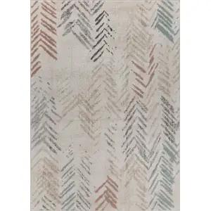 Photo of Ivory Eclectic Arrows Area Rug