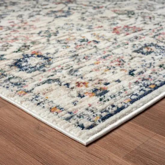 Ivory Floral Area Rug Photo 6