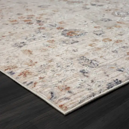 Ivory Floral Area Rug Photo 4