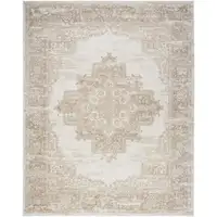 Photo of Ivory Floral Power Loom Area Rug