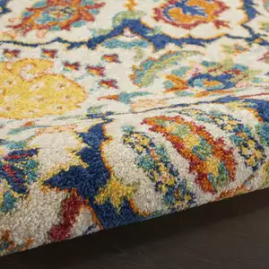 Photo of Ivory Floral Power Loom Area Rug