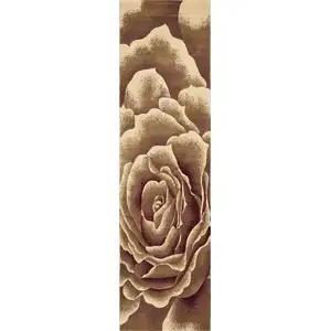 Photo of Ivory Floral Runner Rug