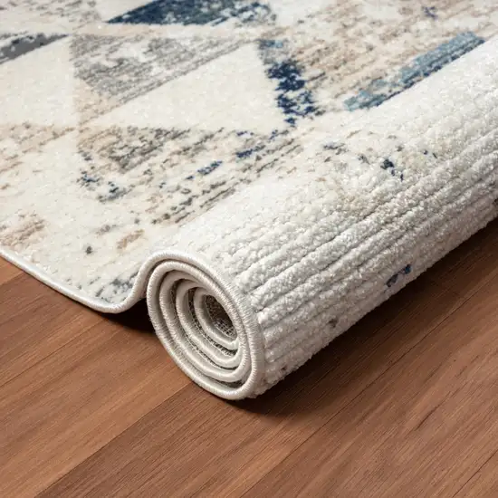 Ivory Geometric Area Rug Photo 6