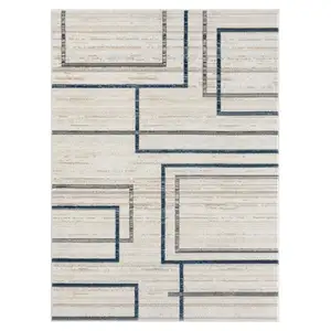 Photo of Ivory Geometric Area Rug