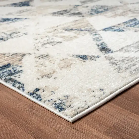 Ivory Geometric Area Rug Photo 5