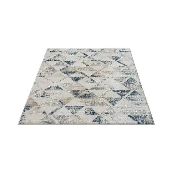 Ivory Geometric Area Rug Photo 3