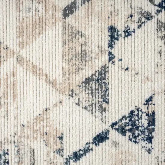 Ivory Geometric Area Rug Photo 9